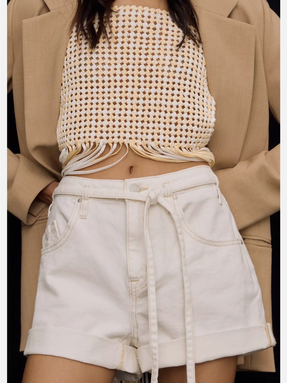 Sanctuary x Anthropologie The Ace Belted Low Slung Shorts - Picture 6 of 7